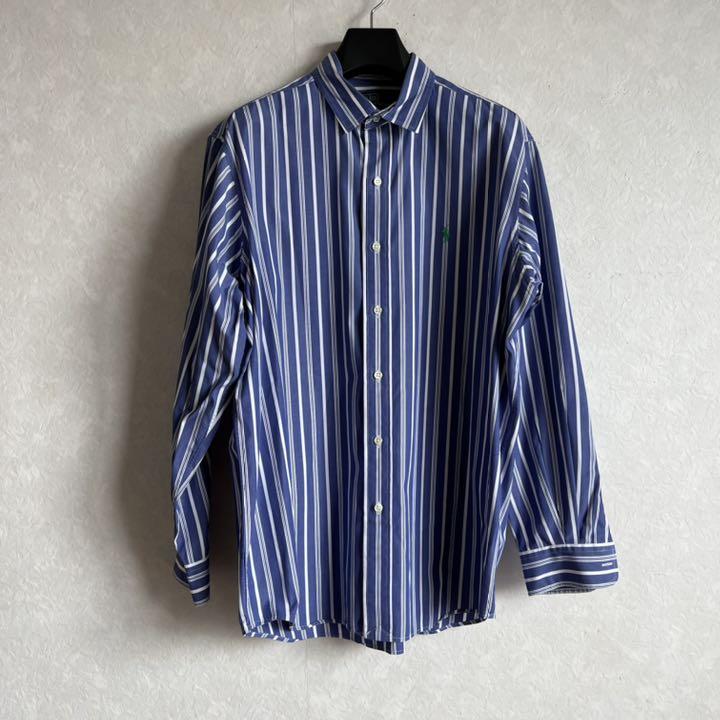 ブルー系,L円高還元Polo Ralph Lauren 紫青白緑 ポロストライプ長袖 ...