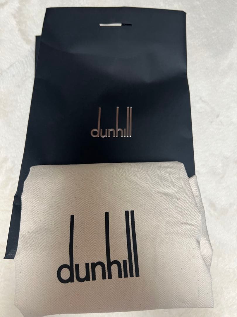 dunhill レザー ショルダーバッグ 黒