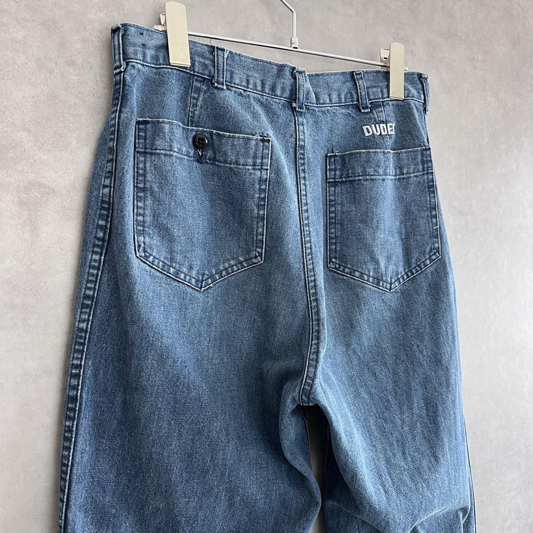 80s US.NAVY デニムセーラーパンツ 33XLヴィンテージ アメリカ軍 画像6