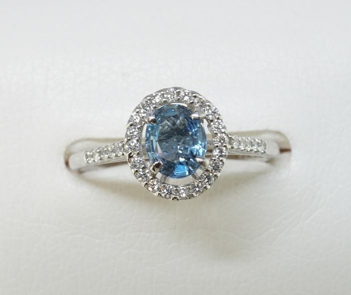 在庫あ新品 新品プラチナアクアマリンダイヤリングAQ:0.38ctD:0.18ct bOgqV-m25808970935 得価超特価