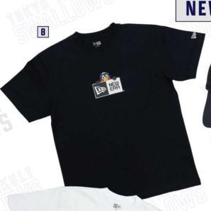 東京ヤクルトスワローズ ニューエラ × つば九郎 Ｔシャツ 2022 黒L