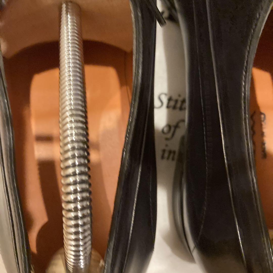 Santoni ブラック レースアップシューズ