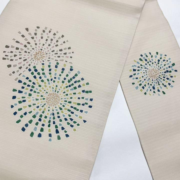 B5 美品 夏物 唐草唐花模様 ピンク 全通 正絹 絽 紗 開仕立て名古屋帯 楽天市場】＼ 20％offクーポン ／ 佐々木染織謹製 絽 西陣織