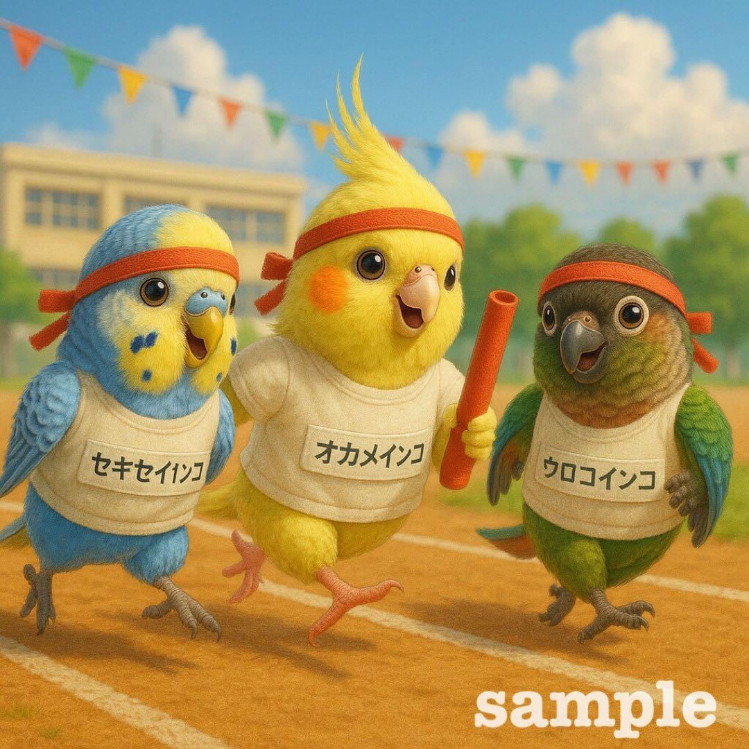 P237 パネル生地 オカメインコ セキセイインコ 18×18 6枚1セット P237 パネル生地 オカメインコ セキセイインコ 18×18 6枚1セット