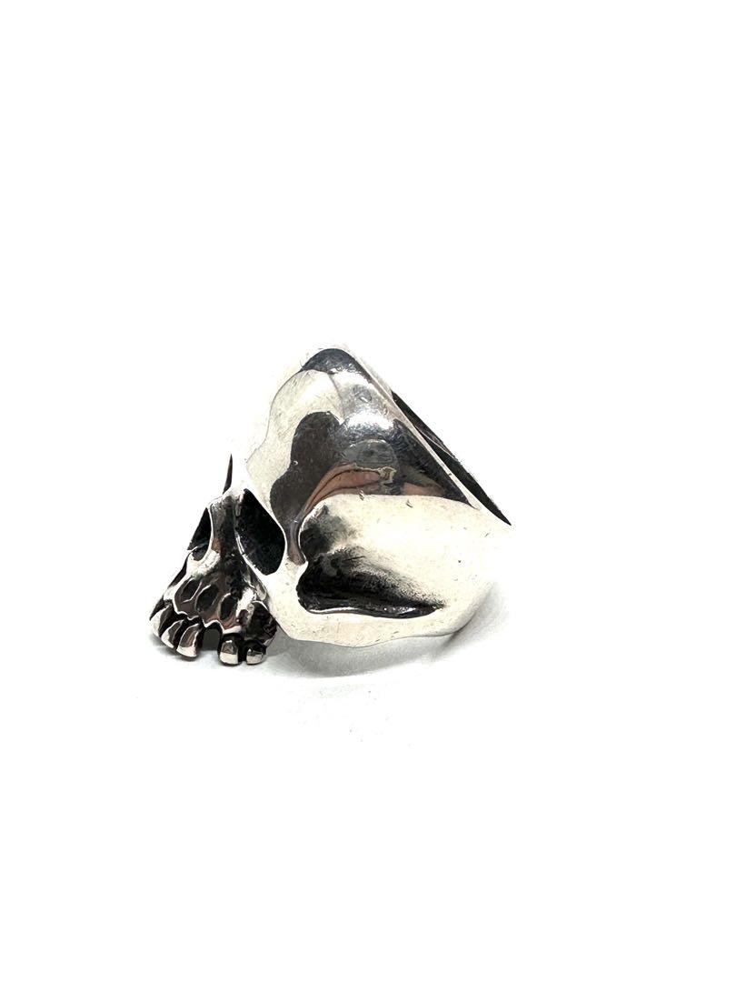 silver925 リアルスカル ジルコニア使用シルバーリング®️812