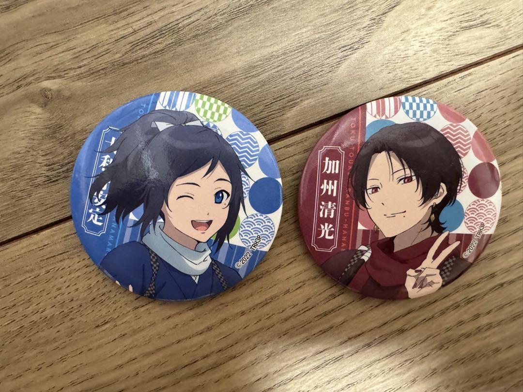 加州清光 大和守安 缶バッジ 刀剣乱舞-花丸- 雪月華 ファミマ コラボ 
