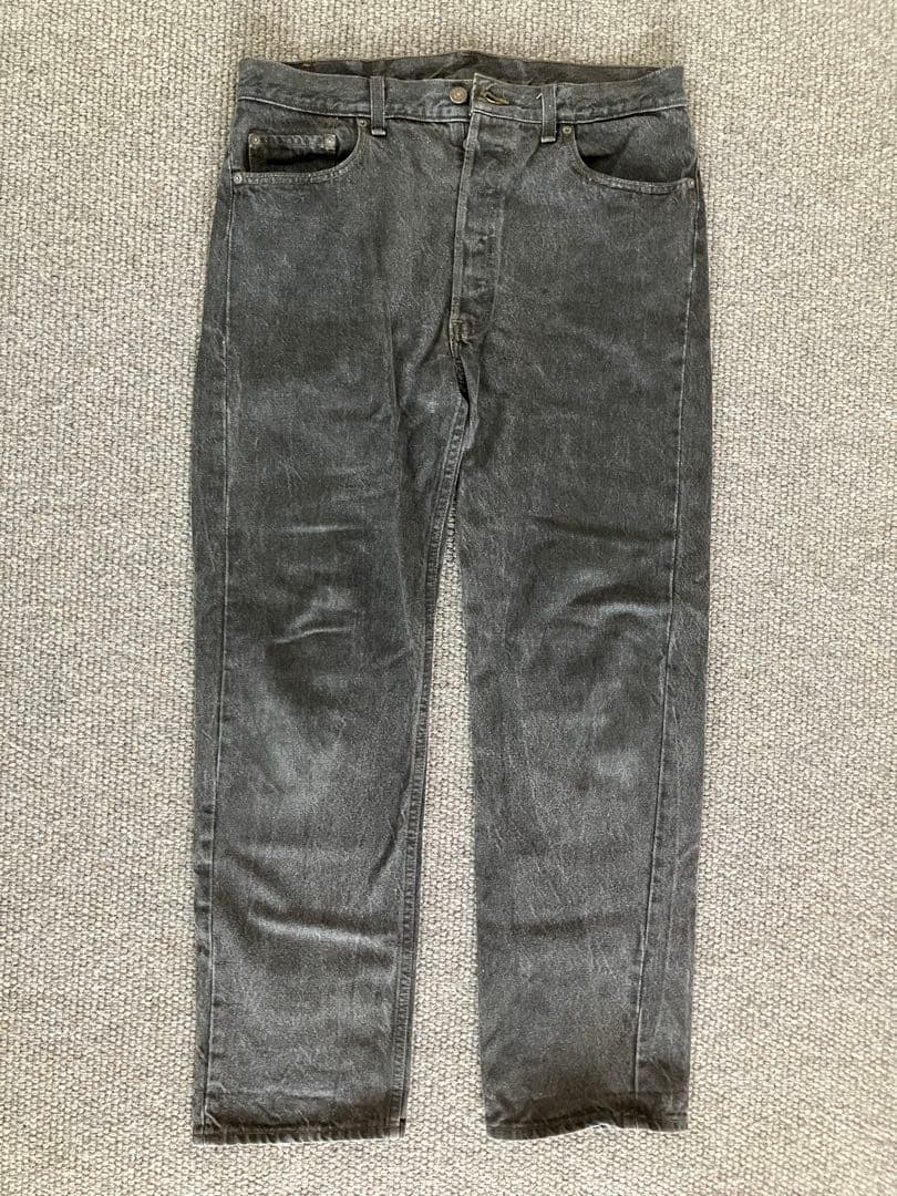 USA製 levis 501 先染め ブラック 36 黒 90s 32