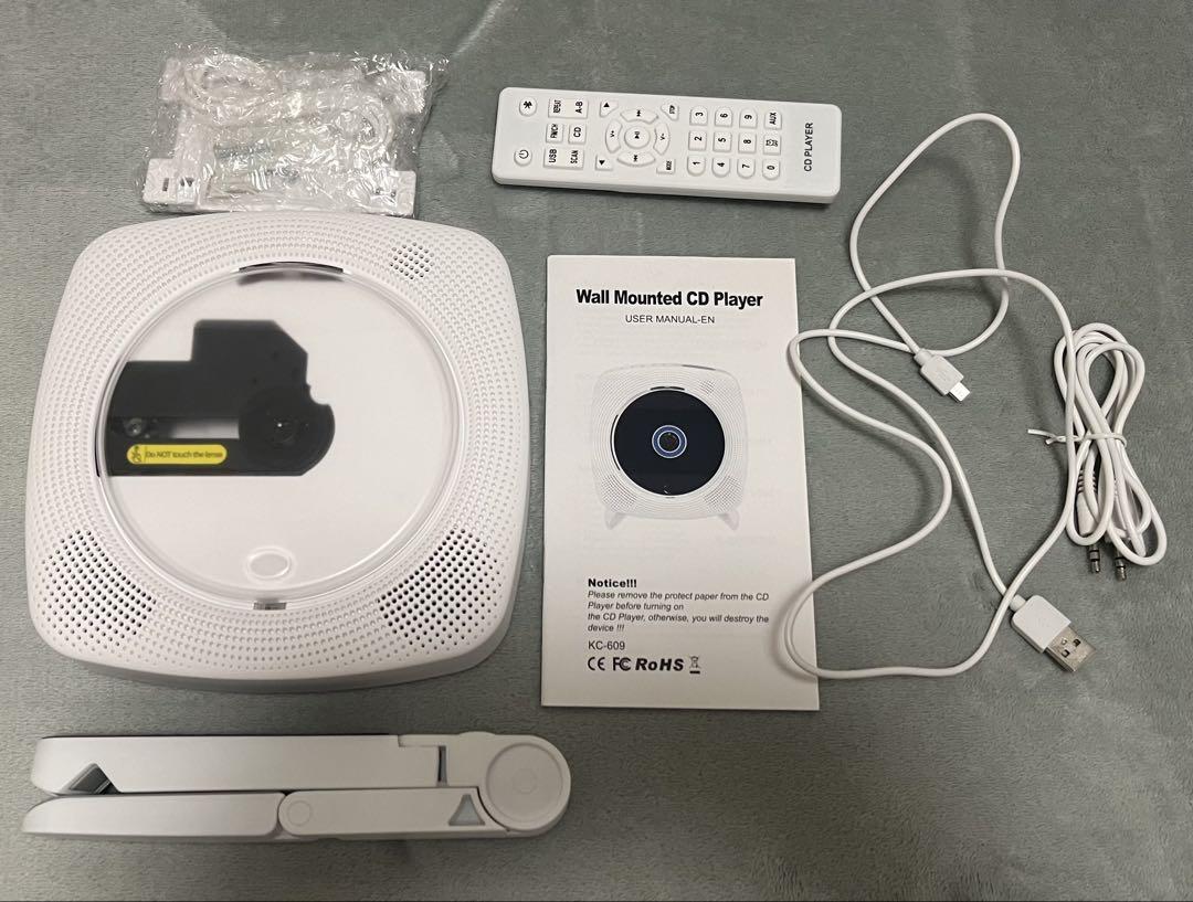 cdプレイヤー 壁掛け可能 スタンド Bluetooth