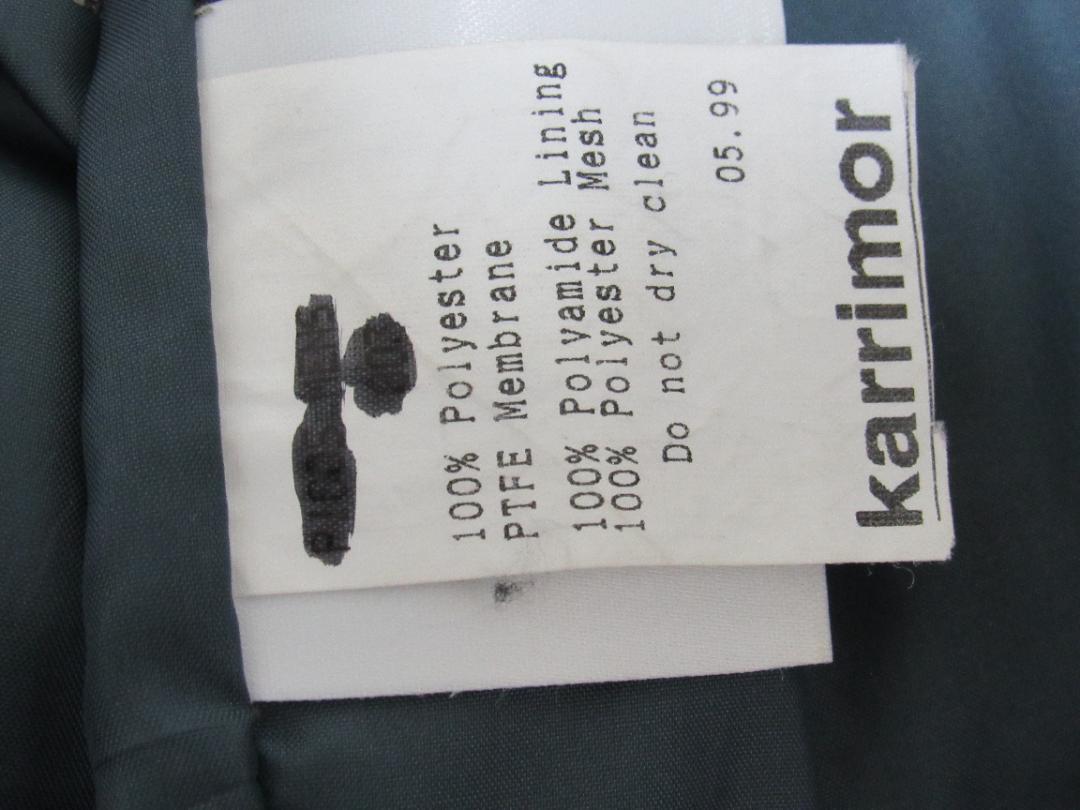 karrimor(カリマー)ゴアテックスジャケット karrimor(カリマー)ゴアテックスジャケット