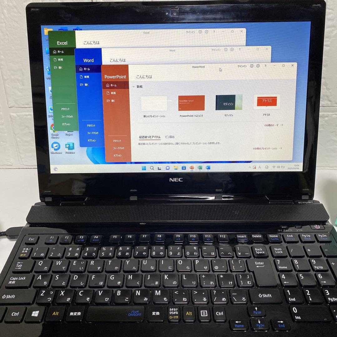 Windows11 オフィス付き i3/SSD128G/8GB NECノートPC