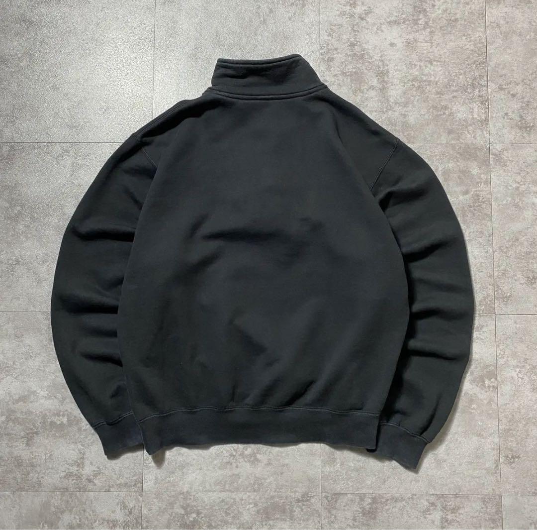 ヴィンテージ　NIKE ハーフジップスウェットシャツ L ブラック
