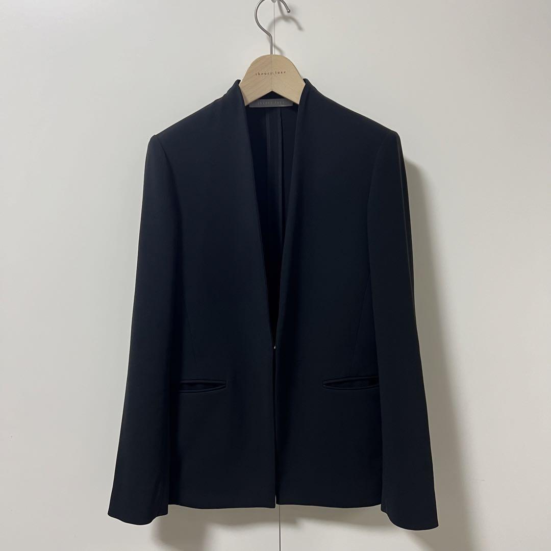 theory luxe 24SS 完売 ウォッシャブル ノーカラージャケット 新品 theory luxe 24SS Sycamore2 ノーカラージャケット - メルカリ