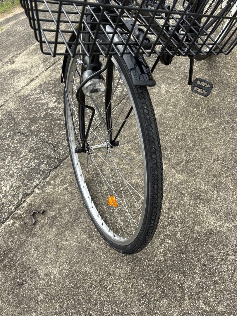 シンプル・真っ黒ママ(パパ)チャリ(27㌅)関西圏・個人配達可能。(交通費必要)