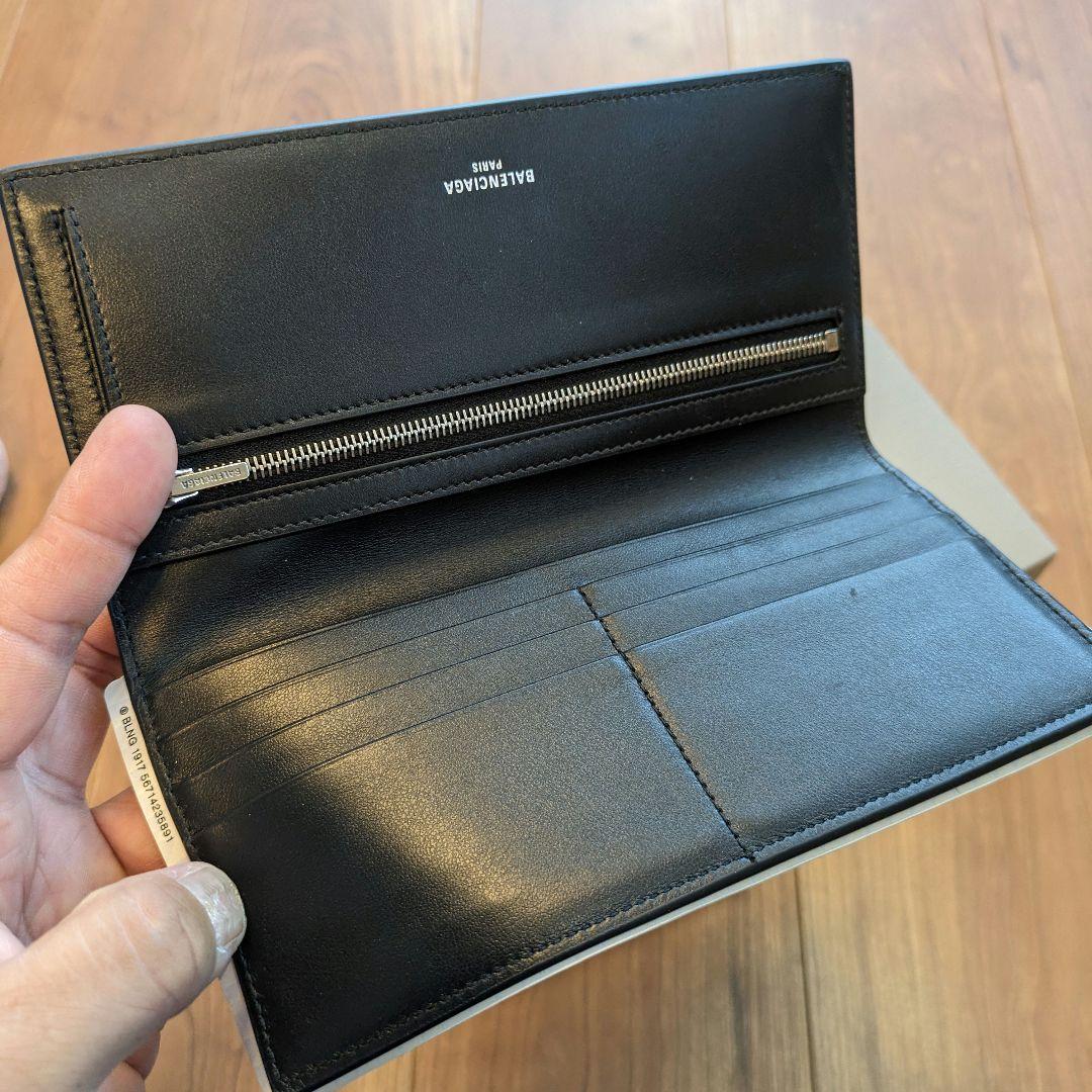 バレンシアガ パスポート ロングウォレット 1チケット 長財布 ブラック Medium-7877742AA3R1000_F.jpg?v=1