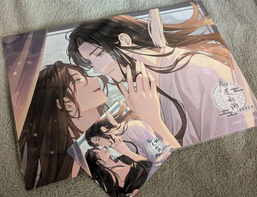 魔道祖師　THEキャラカフェ　公式茶屋　ランチョンマット　コースター　セット 魔道祖師 公式茶屋 ザッキャラカフェ 特典 ランチョンマット