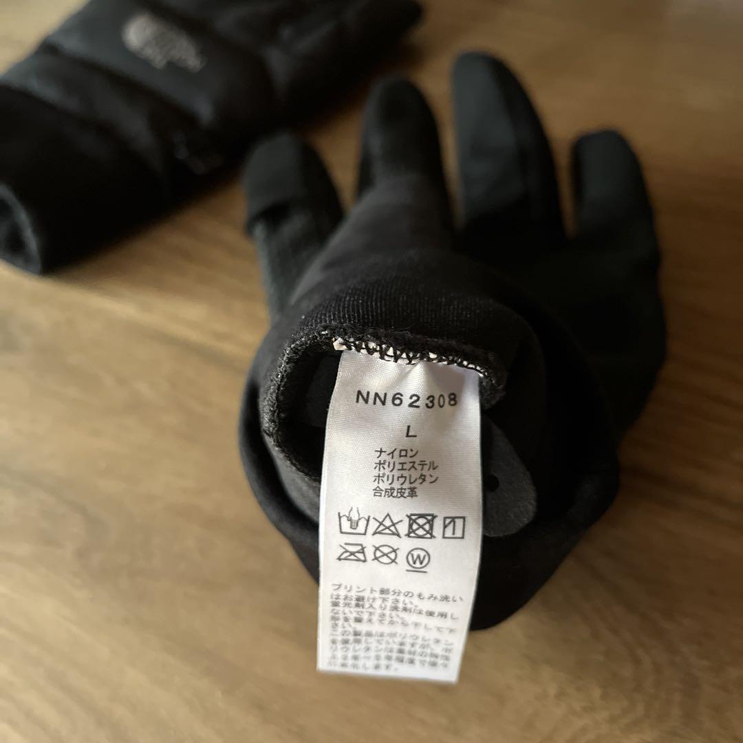 【ほぼ新品】THE NORTH FACE レッドランプログローブ Lサイズ