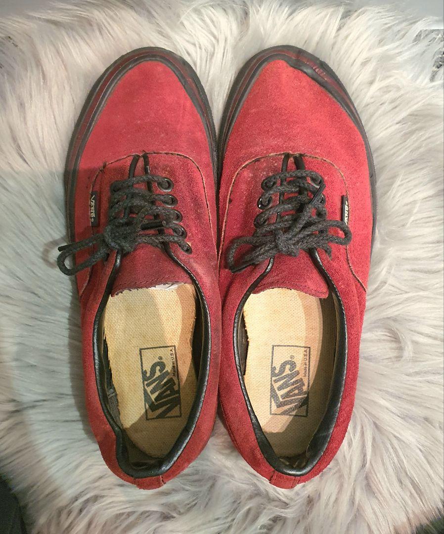 ✨VANS ヴァンズ バンズ ERA エラ USA製 スウェード✨赤