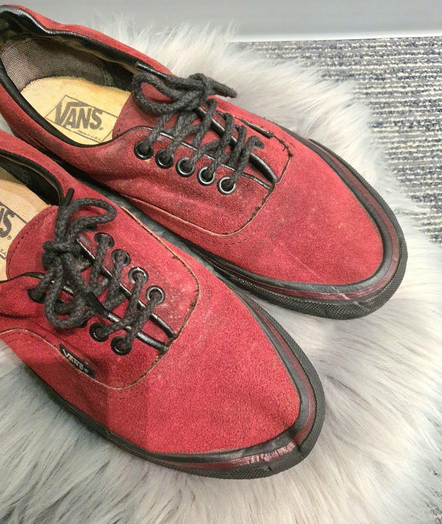 ✨VANS ヴァンズ バンズ ERA エラ USA製 スウェード✨赤