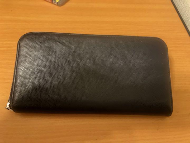 までの プラダ 濃紺 ネイビー ツートン z8E95-m25831034669 PRADA 長財布 いします