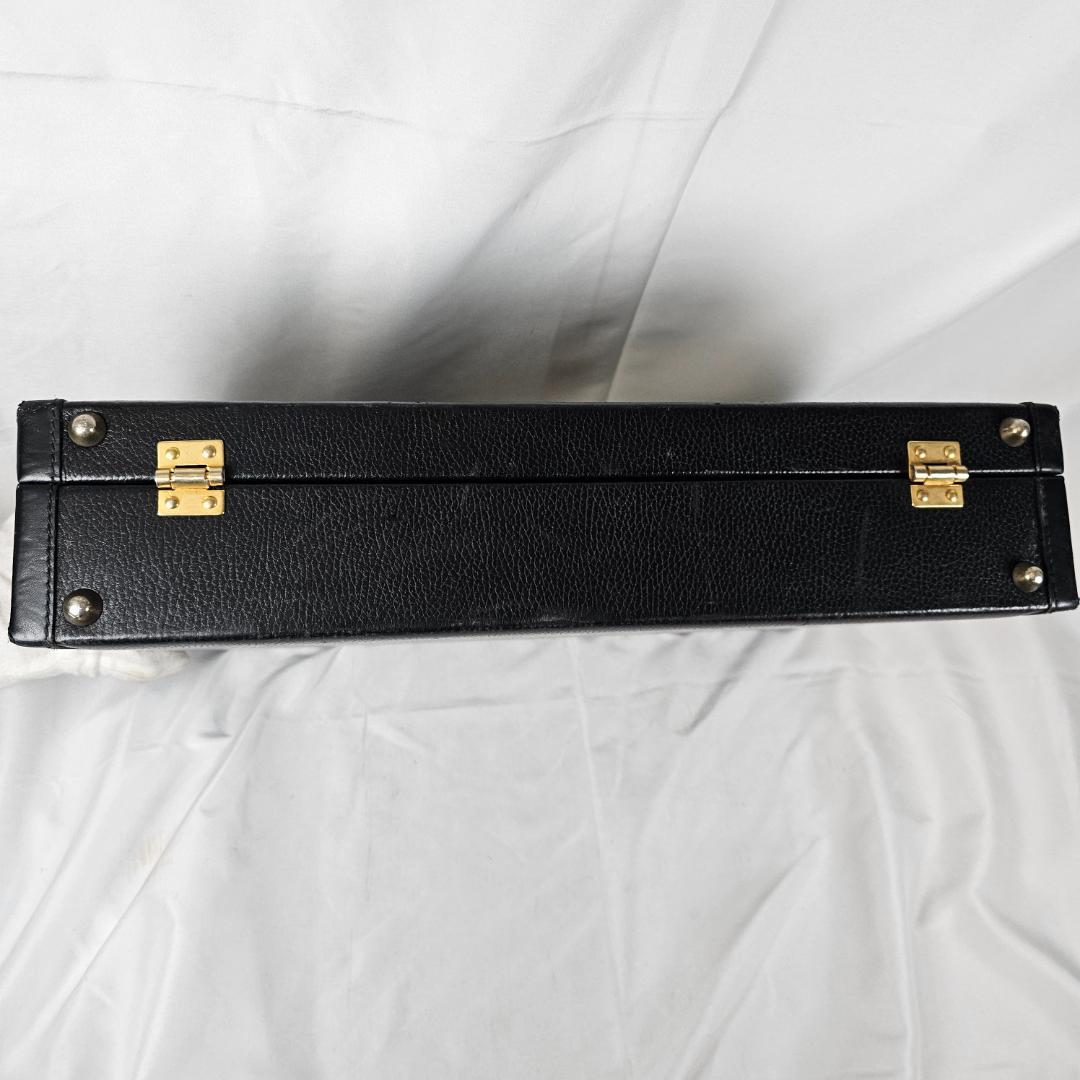ミラショーン 黒 レザービジネスバッグ