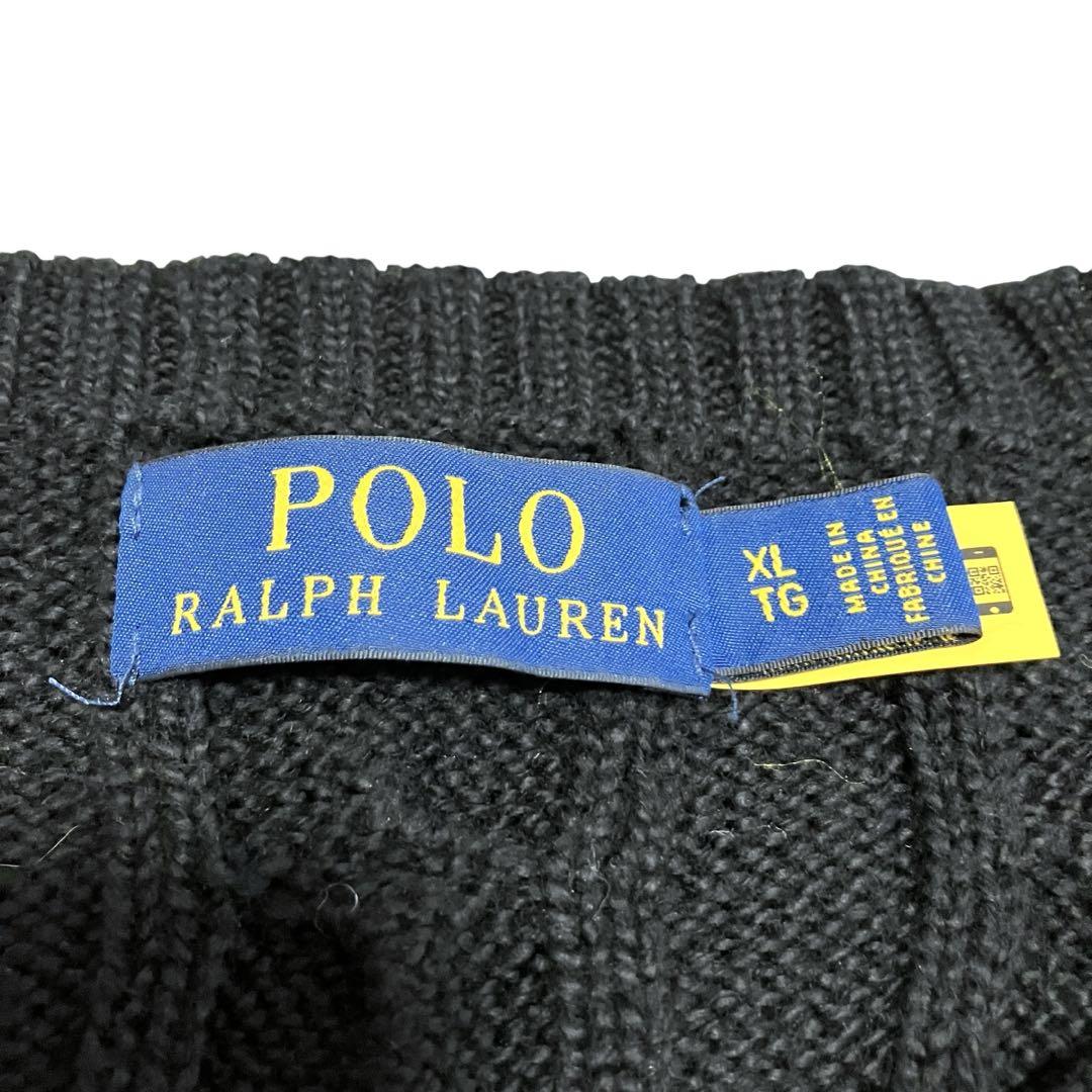 【極美品】現行タグPOLO RALPH LAUREN ケーブルニット 極美品 Polo Ralph Lauren ケーブルニット XL