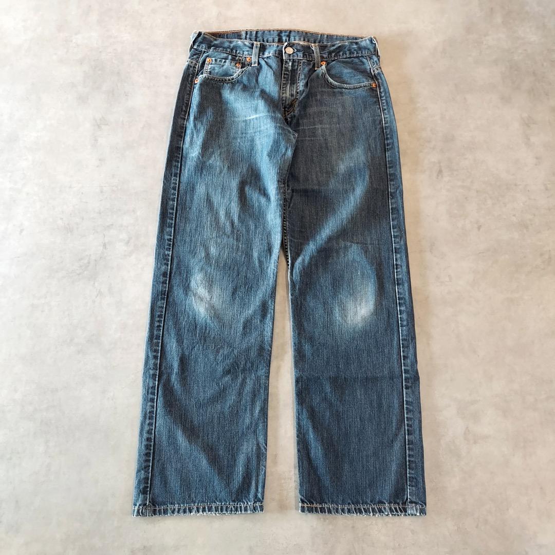 リーバイス569 Levis W30 ブルーデニム 青 ヒゲ 縦落ち 14568