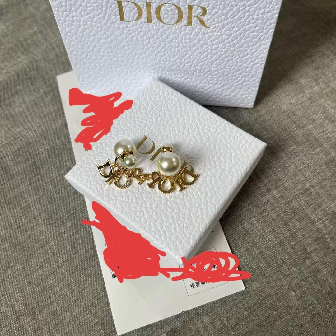 【美品】ディオール　パール　トライバル　ピアス　DIOR