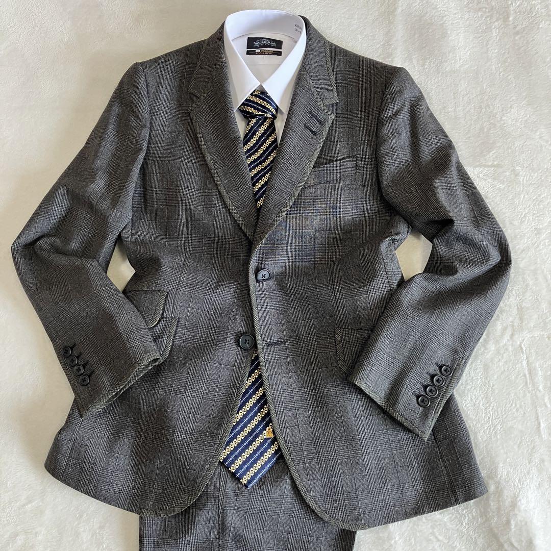 【美品】Paul Smith ポールスミス グレンチェック スーツ S