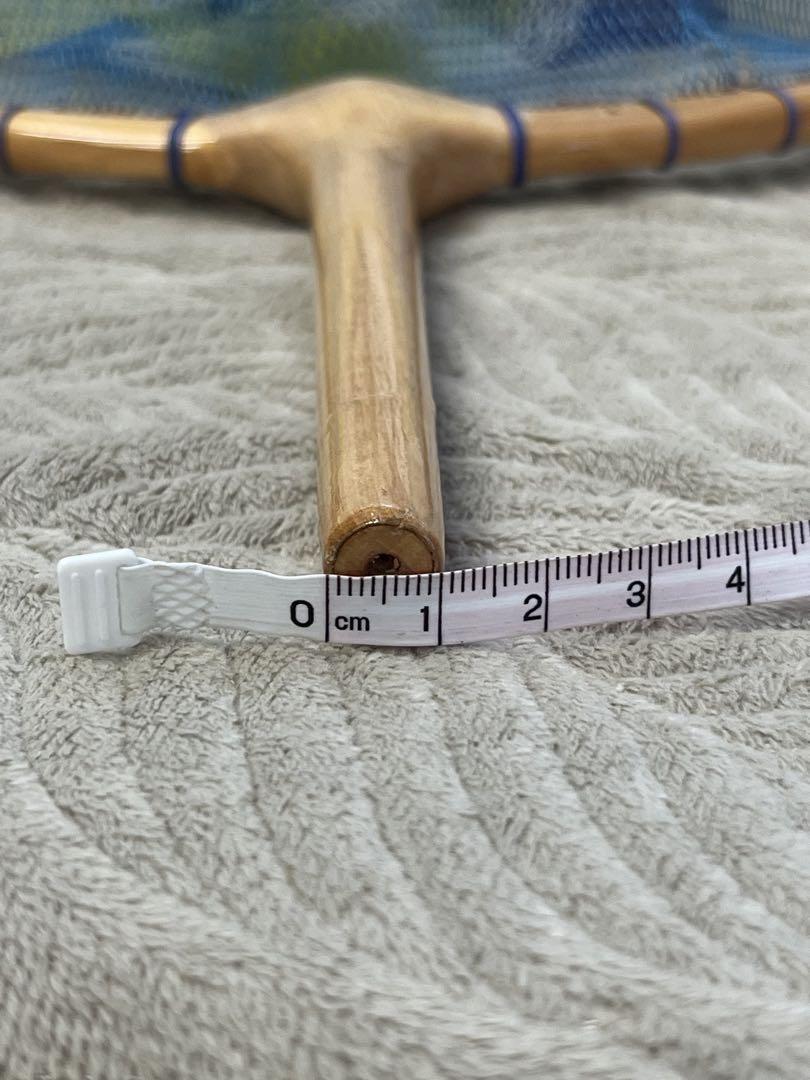 【未使用】木製タモ　玉網　へらぶな　玉枠　約29.6cm