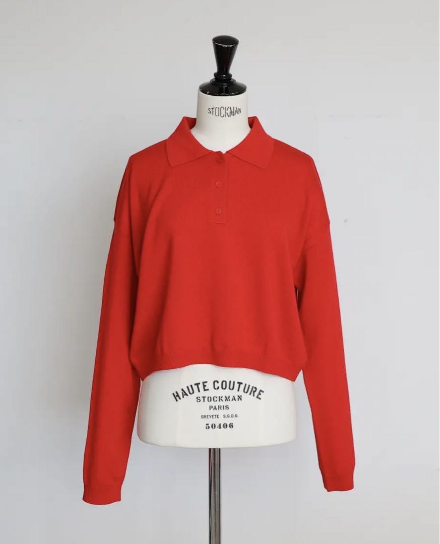 Gypsohila ジプソフィア GPG-518 Knit Polo 赤