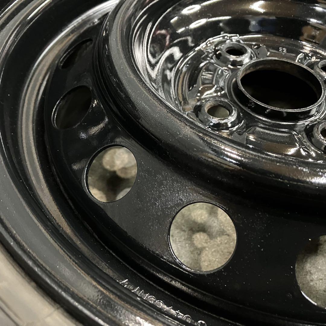 3411】21年 165/55R14 エコファイン 12フィルダー鉄ホイール