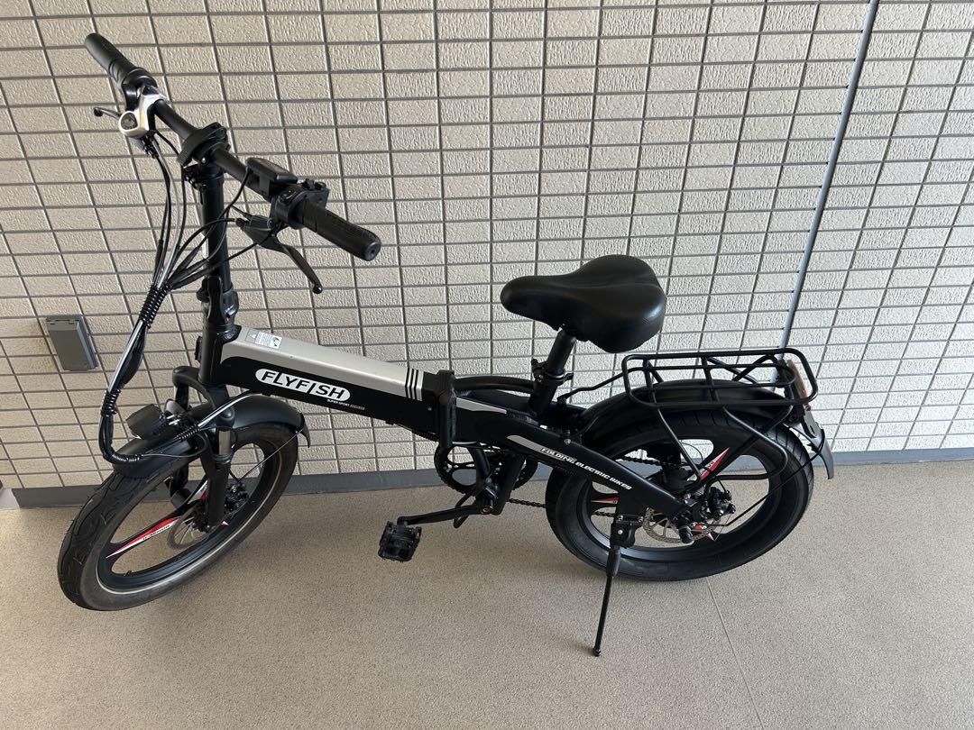 FLYISD 電動フルアシスト自転車 折りたたみ式 ブラック