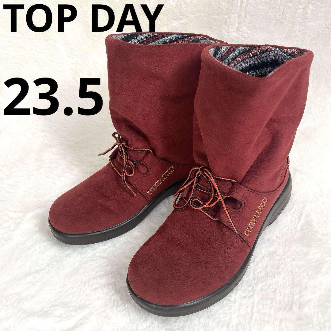 TOP DRY トップドライ ゴアテックス スノーブーツ 赤 23.5cm
