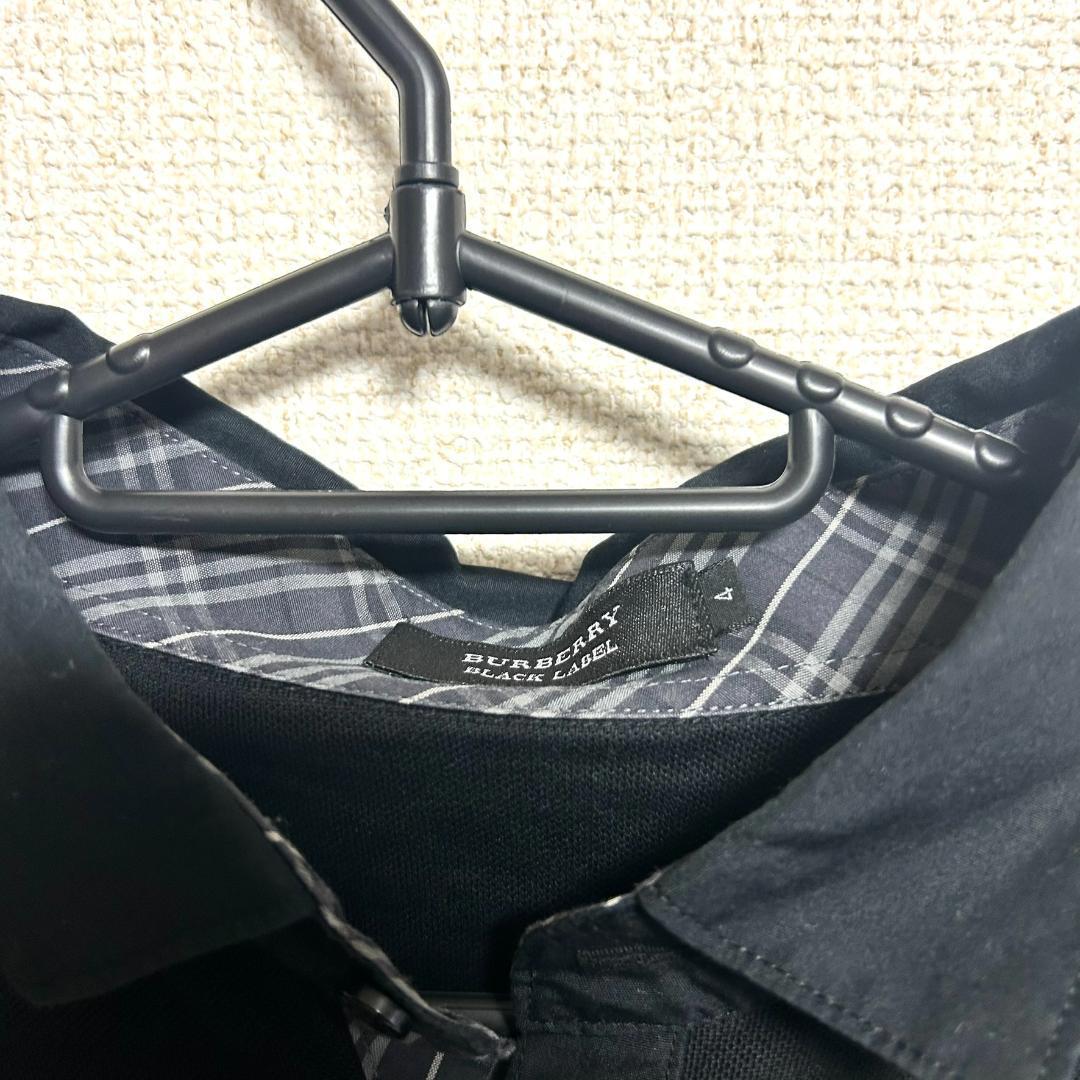 美品　バーバリーブラックレーベル　ポロシャツ　ノバチェック　XL　大きいサイズ