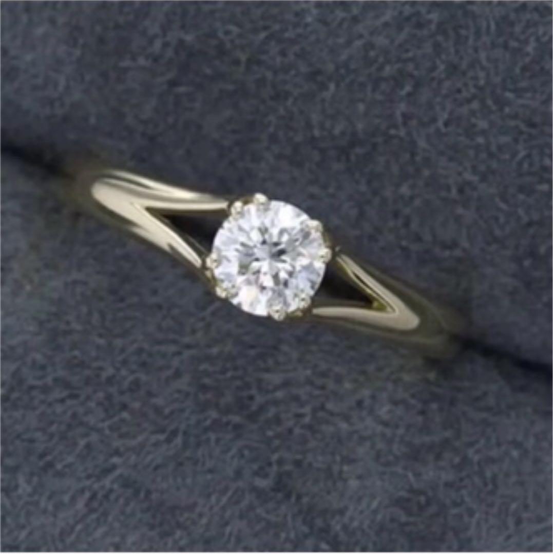 22年最新海外 リング K18yg 0 5カラット 輝く モアサナイト リング Www Ccmss Org Mx