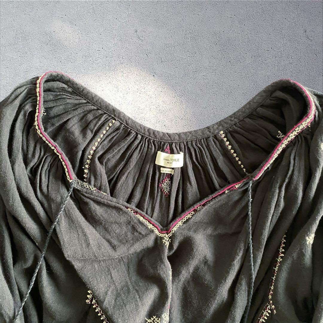 ISABEL MARANT コットンボイル 刺繍ブラウス ゆったり - メルカリ