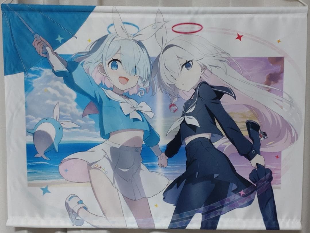 ブルアカ アロナ プラナ タペストリー 同人 あてもない部屋