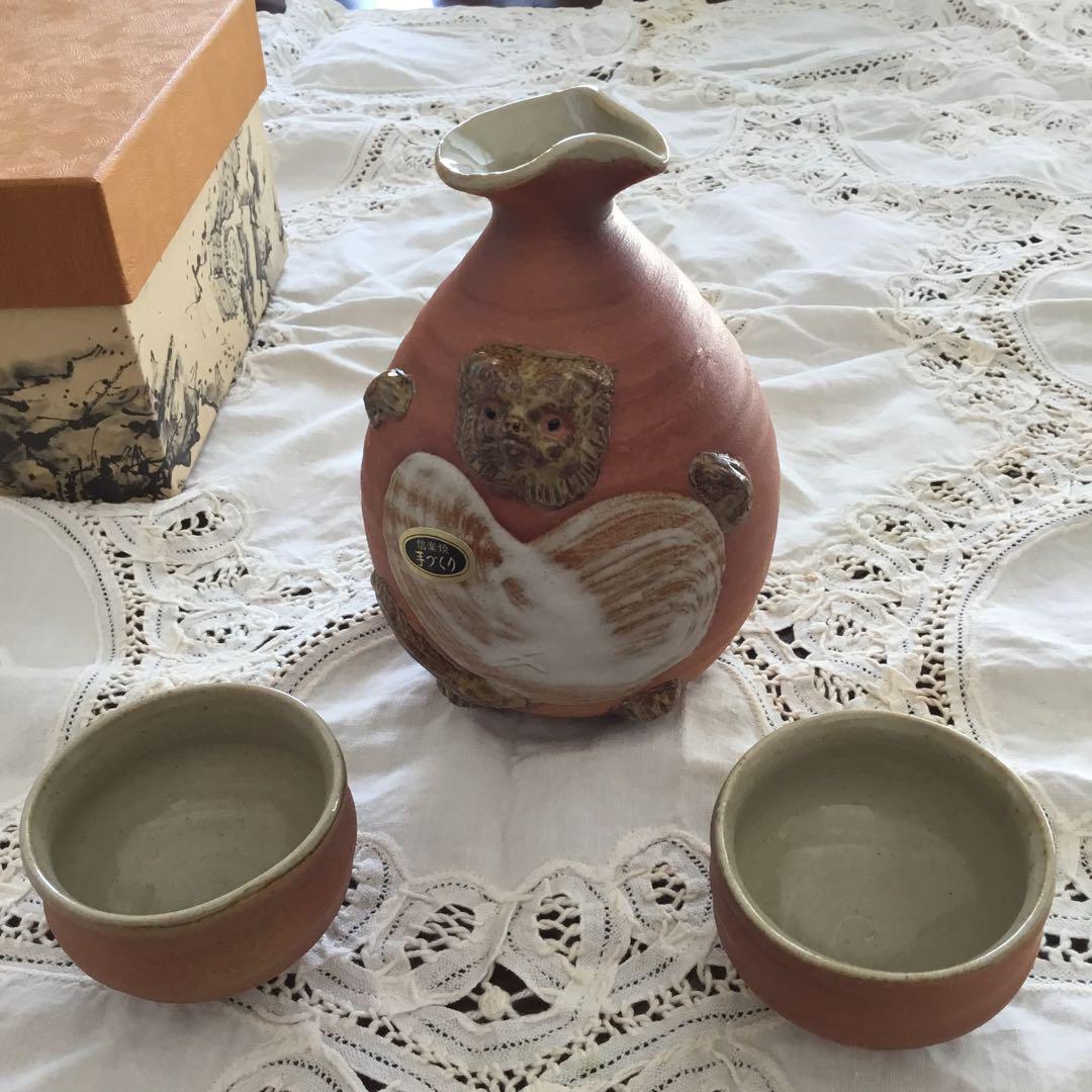 信楽焼徳利 おちょこ セット