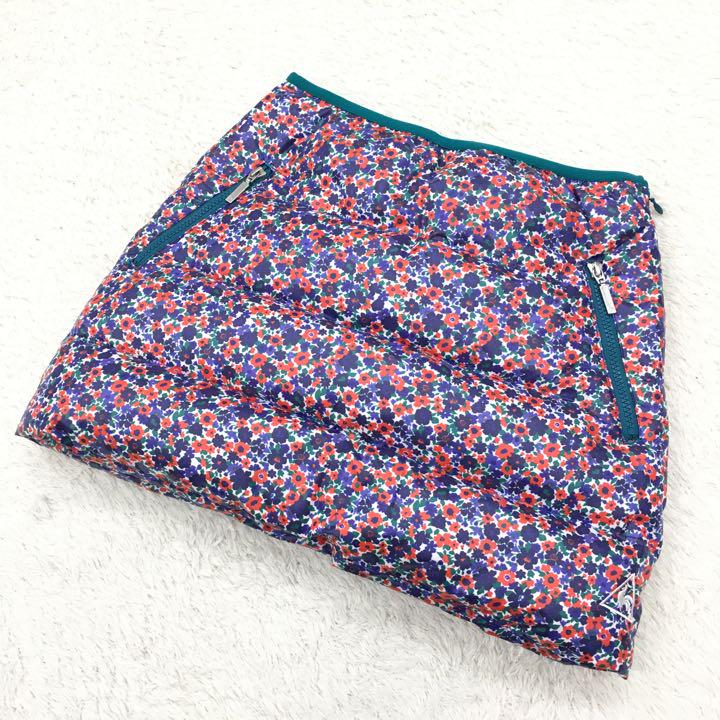 ルコック ゴルフ防寒着 ダウンスカート 7号 花柄 美品