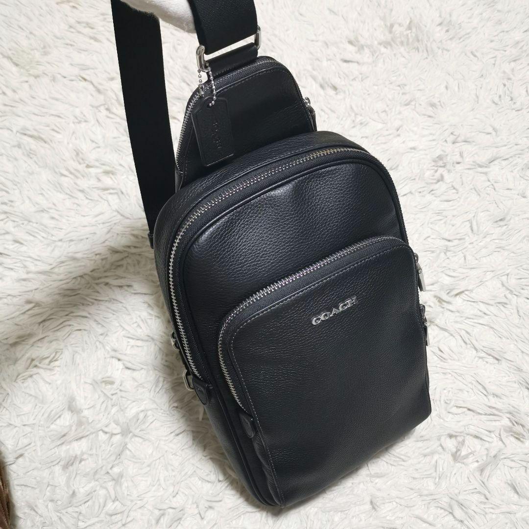 コーチ メンズ ボディバッグ イーサン パック 多収納 CQ669 ブラック