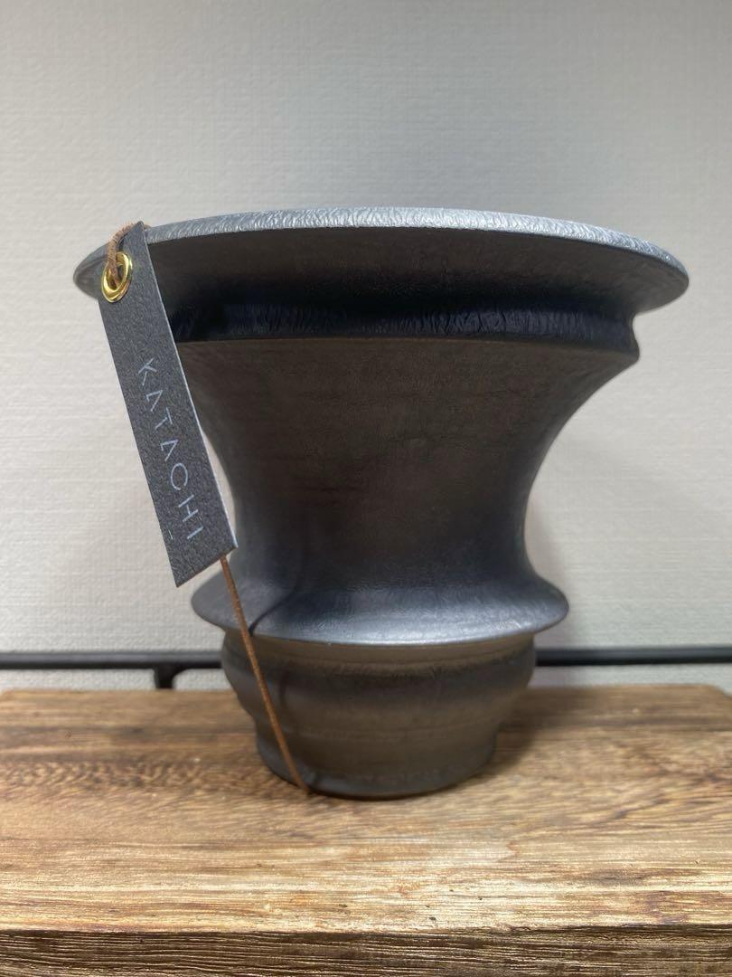 未使用　カタチ製作所 Mederu pot ドリッパー レザーブラック エボニー カタチ製作所 ドリッパー レザーブラック - メルカリ
