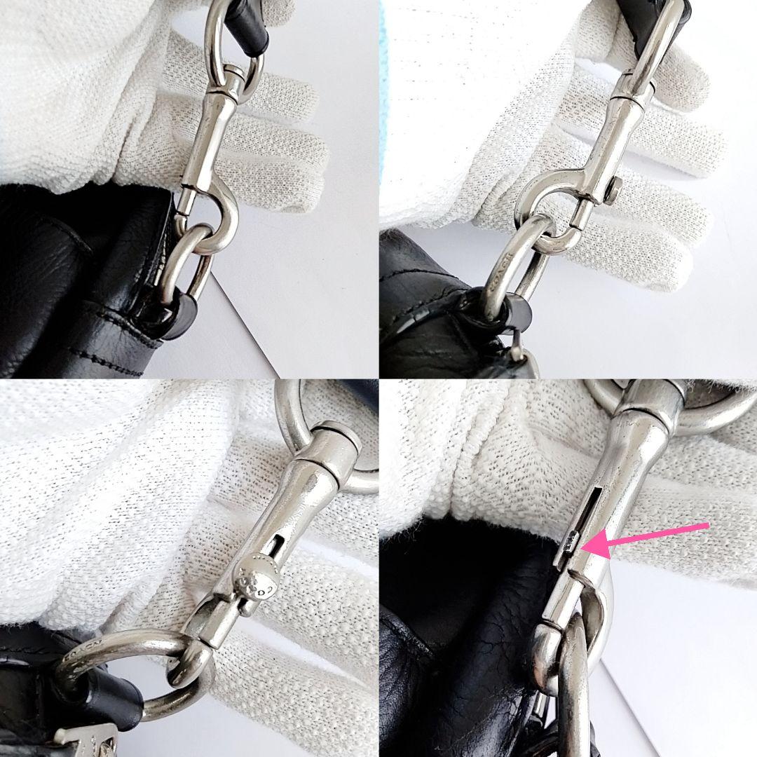 COACH ブラック ビジネスバッグ ショルダー　オールレザー　2way