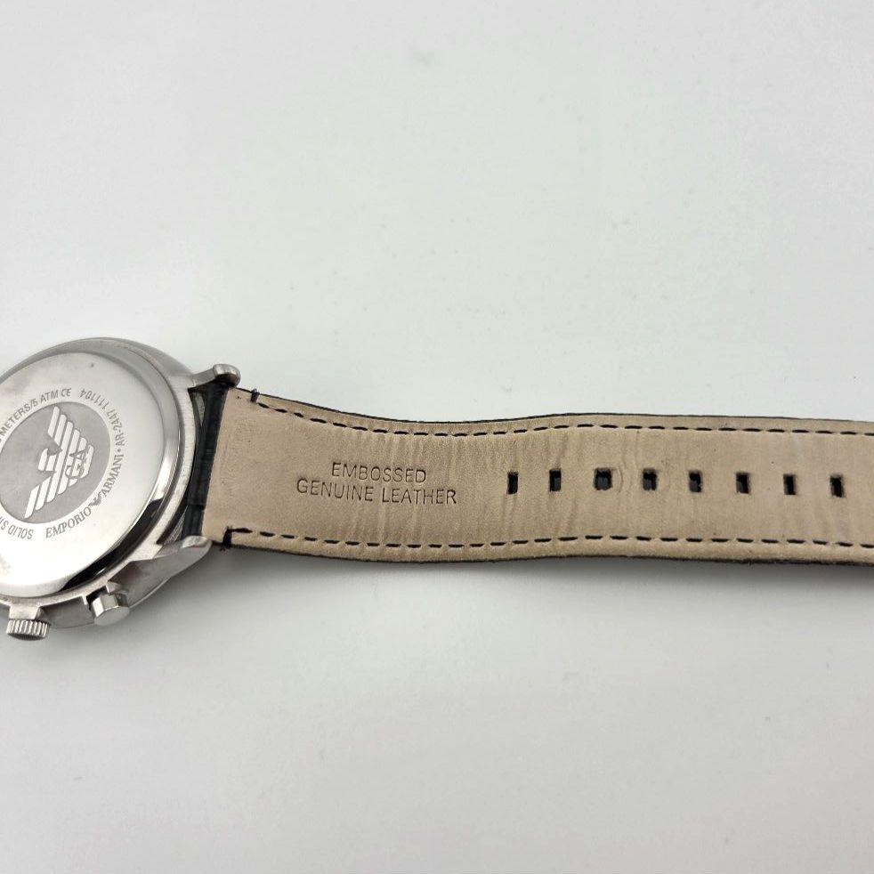 アルマーニ　EMPORIO ARMANI AR-2447 黒文字盤 メンズ腕時計