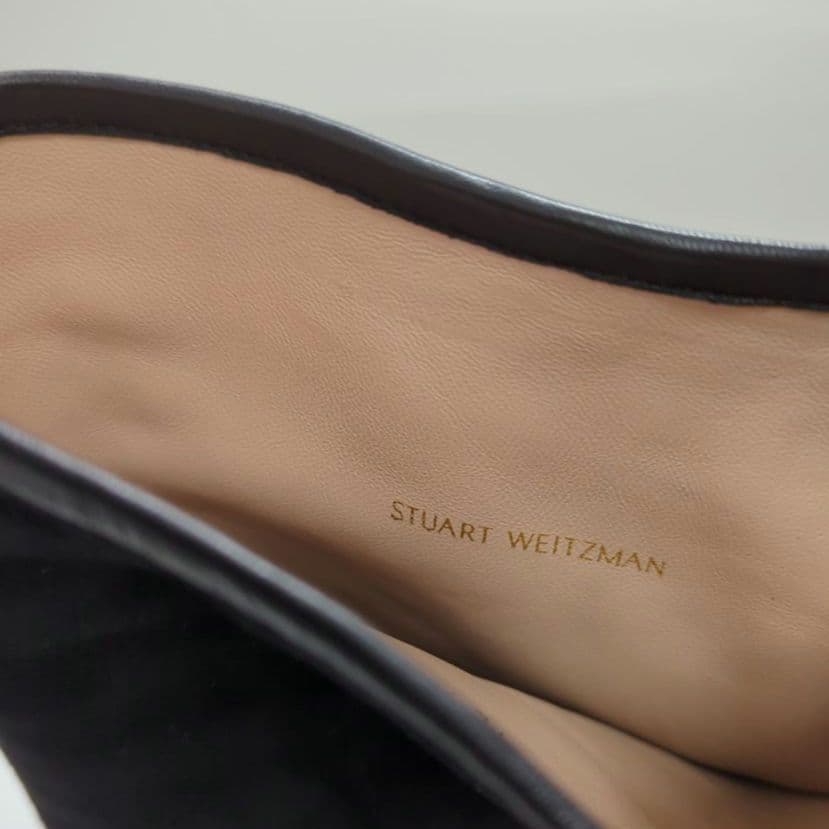 新品・未使用✨スチュアートワイツマン ブラック スエード ロングブーツ 保存袋付