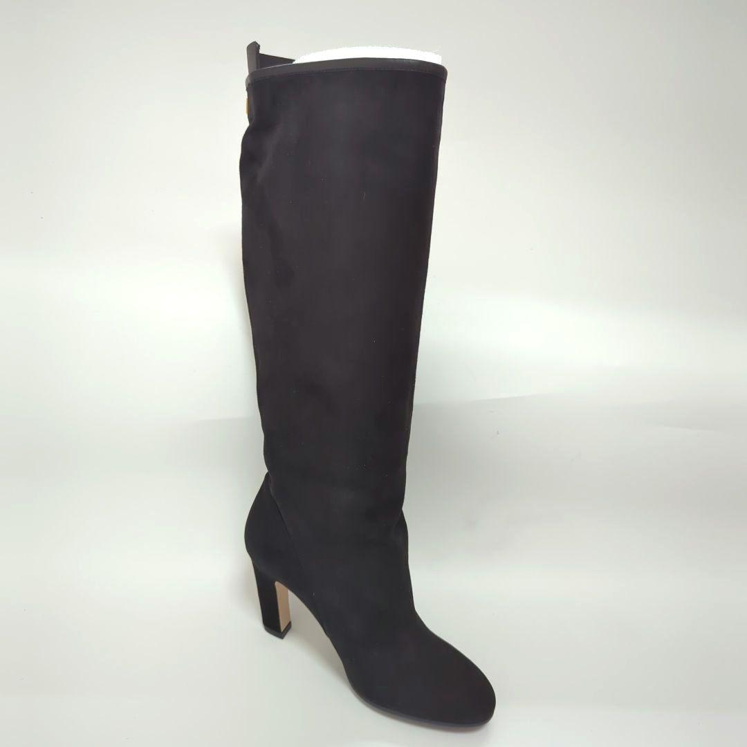 新品・未使用✨スチュアートワイツマン ブラック スエード ロングブーツ 保存袋付