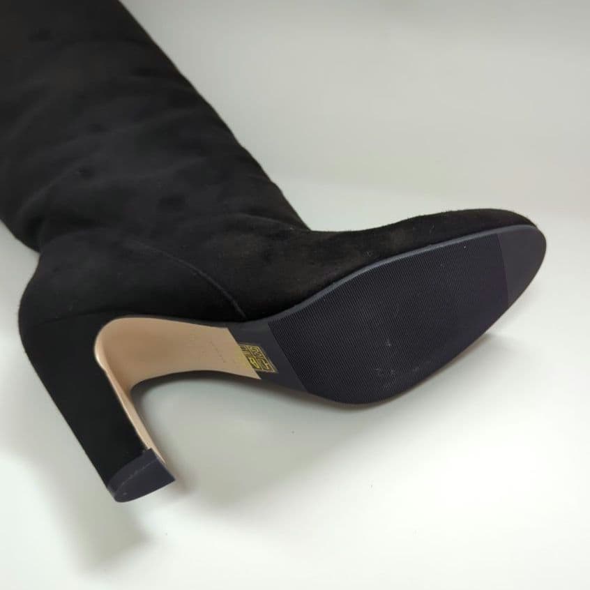 新品・未使用✨スチュアートワイツマン ブラック スエード ロングブーツ 保存袋付