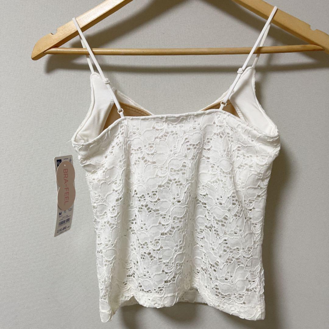 タグ付 Gu ジーユー ブラフィールソウレースキャミソール サイズm メルカリ