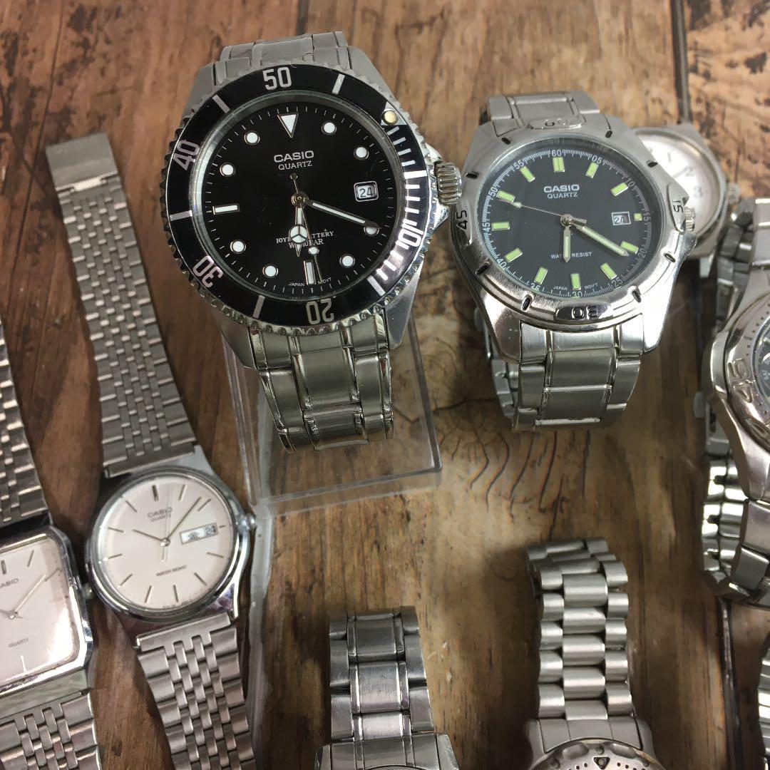 人気セール 動品&ジャンク カシオ CASIO アナログ時計 13本まとめて ダイバーズ anu2y-m25855001860 SALE低価