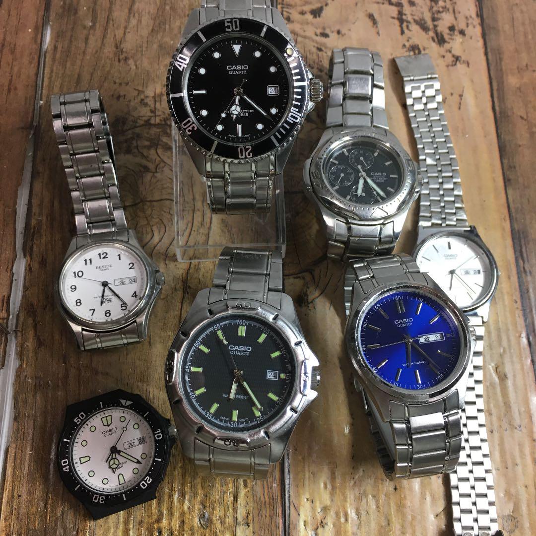 人気セール 動品&ジャンク カシオ CASIO アナログ時計 13本まとめて ダイバーズ anu2y-m25855001860 SALE低価