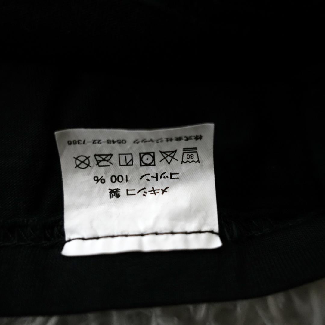 【美品】STUSSY　長袖Tシャツ　ストックロゴ　袖プリント　Lサイズ　ブラック